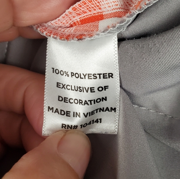 Walter Hagen Orange and White Checkered Men's Shorts. 32 - Picture 5 of 12